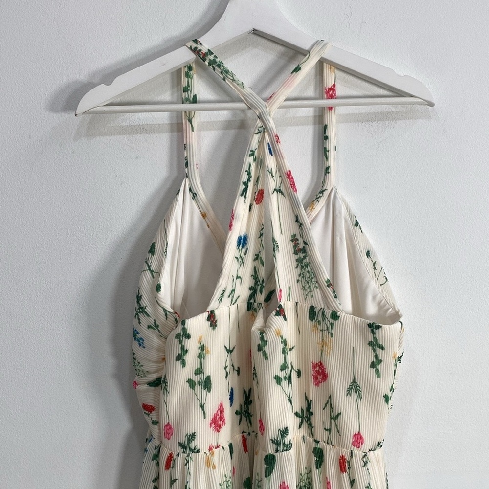 CeCe  Sleeveless Floral Open Back Maxi Dress Wedding Guest 12 - Picture 7 of 14